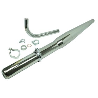 Set Auspuff + Krümmer Reso 32mm Chrom Simson KR51/1 Schwalbe Tuning Sportauspuff
