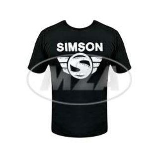 Simson T-Shirt XS S M L  für Fahrer von S50 S51 KR51 Schwalbe Star Sperber Habicht SR1 SR2 Geschenk schwarz