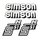 4 x Klebefolie Aufkleber Tank + Seitendeckel Simson S51 N S50 S51N weiß silber