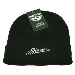 Simson Beanie Wintermütze für Fahrer von S50 S51 KR51 Schwalbe Star Sperber Habicht SR1 SR2 ideales Geschenk schwarz