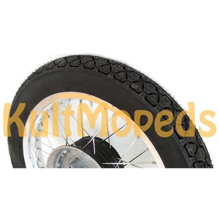 Regenerierung Hinterrad für MZ ETZ 16 Zoll 125 150 251 301, neue Radlager, Felge 2,15x16 Alu silber, poliert Speichen Edelstahl