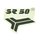 Original DDR Klebefolie Aufkleber schwarz pas. f. Simson SR50 B Knieblech Beinblech Patch Sticker kein Wasserbild Wasserabziehbild