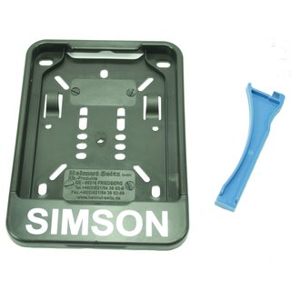Wechsel-Nummernschildhalter Simson S50 S51 S53 SR50 KR51 Schwalbe Hercules NSU Quickly Vespa 50 PX Kennzeichenhalter