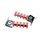 Fußrasten chrom rot hinten pas. f. Simson S51 S50 S70 S53 KR51 Schwalbe Star Sperber Habicht Spatz Tuning Sport