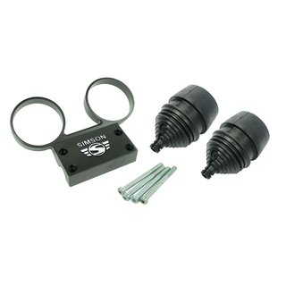 Armaturenträger + Hüllen für Simson S51 S50 S70 S53 Tachometer Drehzahlmesser schwarz