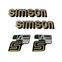 Simson Klebefolie Aufkleber Tank Seitendeckel Vape 3...