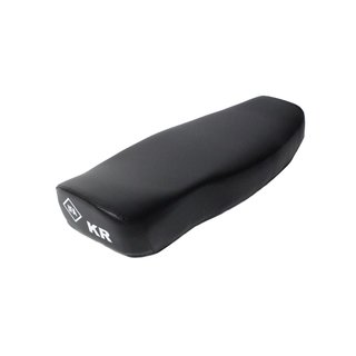 Sitzbank für Simson KR51 Schwalbe Star Sperber Habicht glatt Sitz KR Logo, 58cm, lange Version 2 Personen